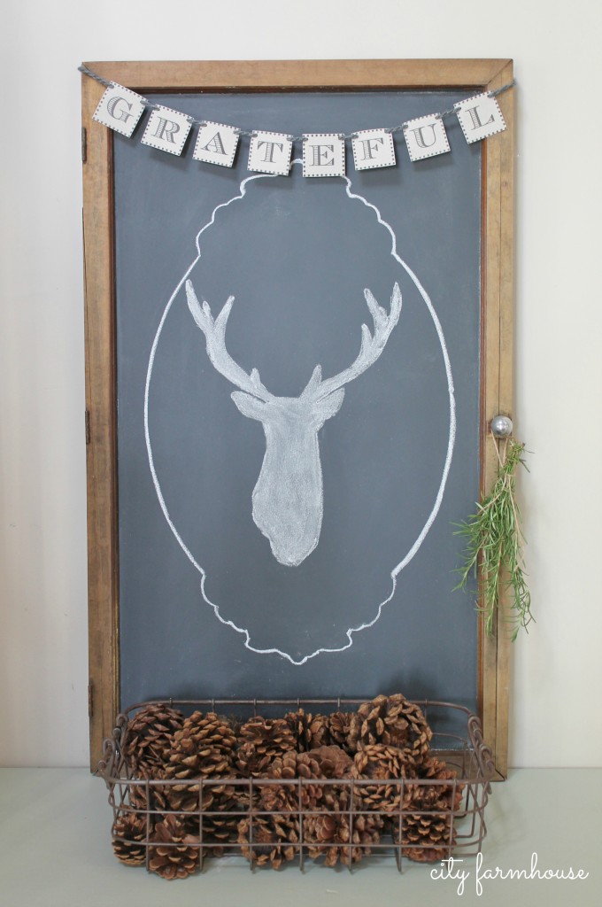 Easiest Way To Make A Chalkboard & Banner