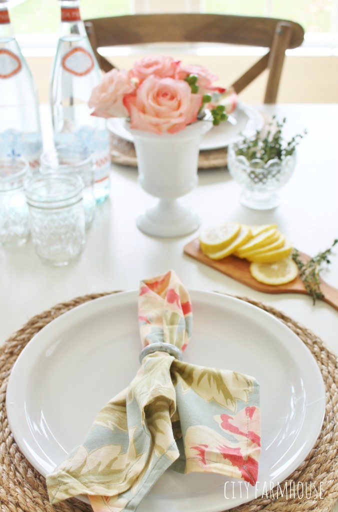 Pottery Barn Inspired Jute Placemats & Napkin Rings From Loop Pulls