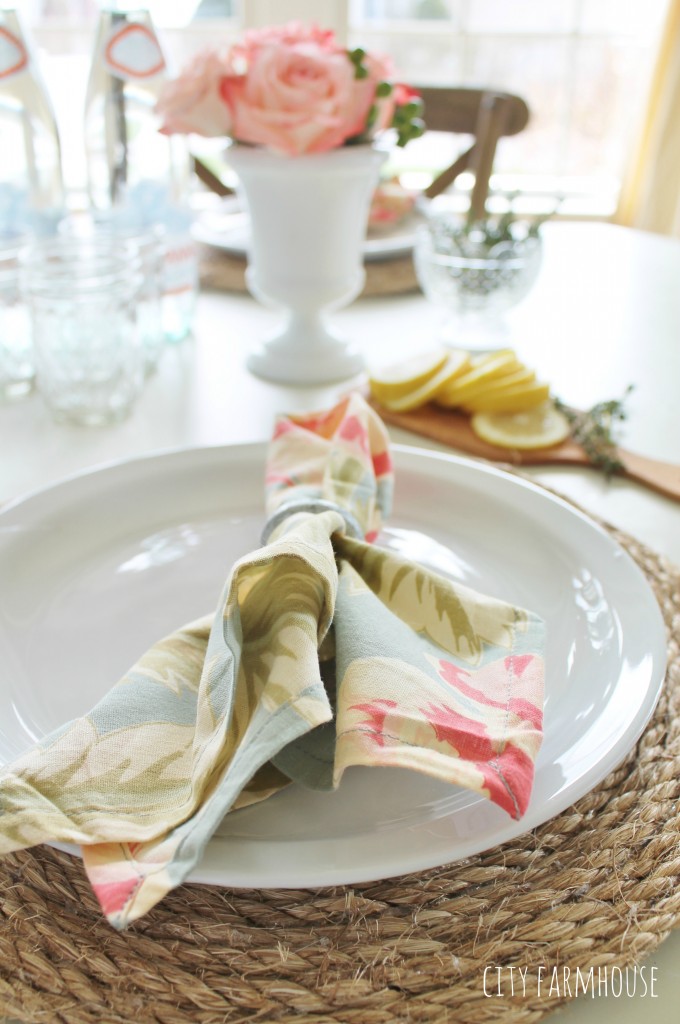 Pottery Barn Inspired Round Jute Placemats-Easy DIY Tutorial