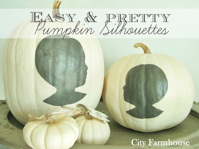 White Pumpkins & Silhouettes