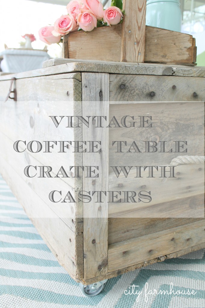 CF Vintage Coffee Table With Casters