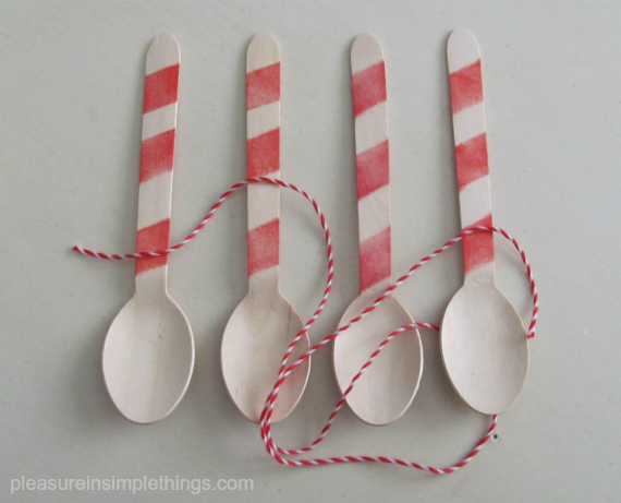 striped spoons