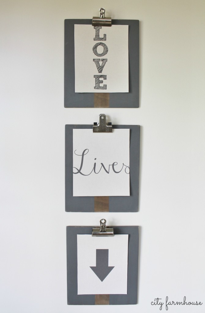 Rustic DIY Clipboards Love Lives Here City Farmhouse