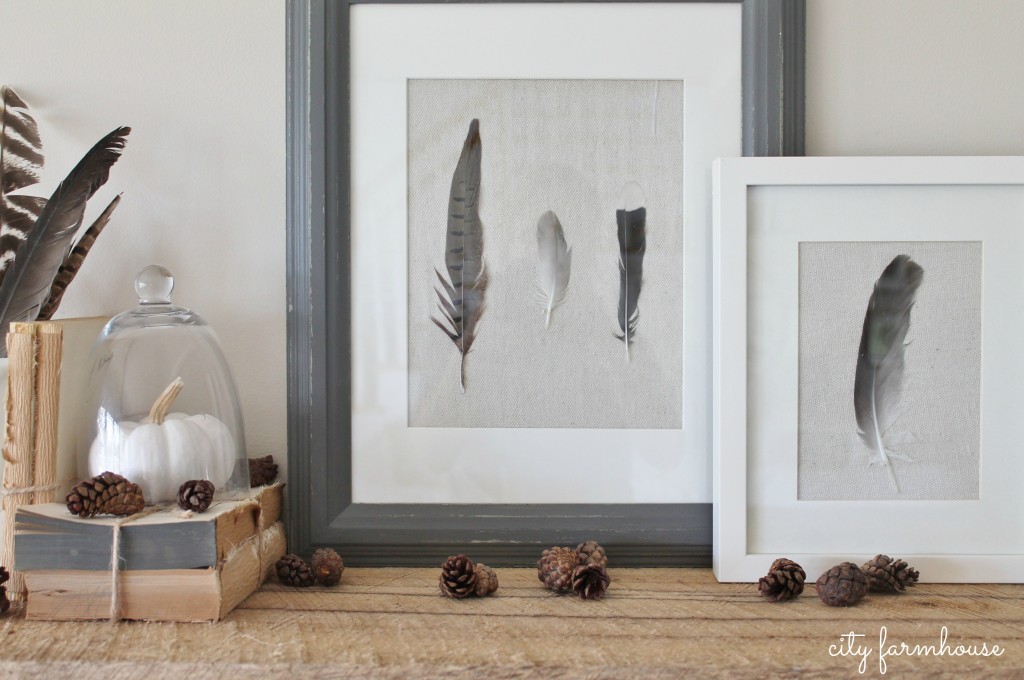 DIY Feather Art -Easy Fall Project