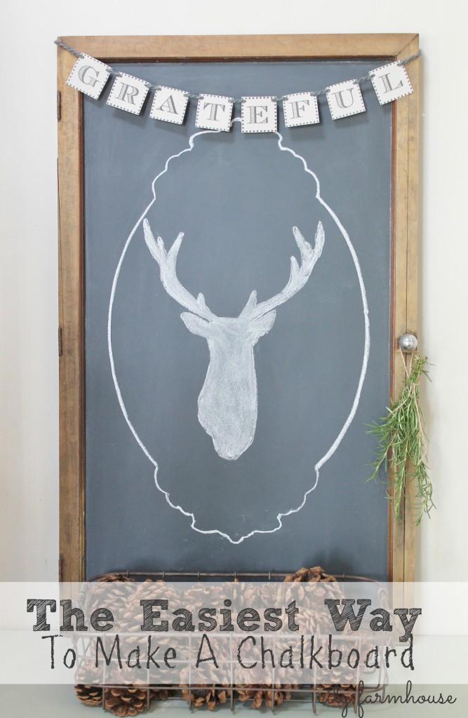 Easiest Way To Make A Chalkboard City Farmhouse