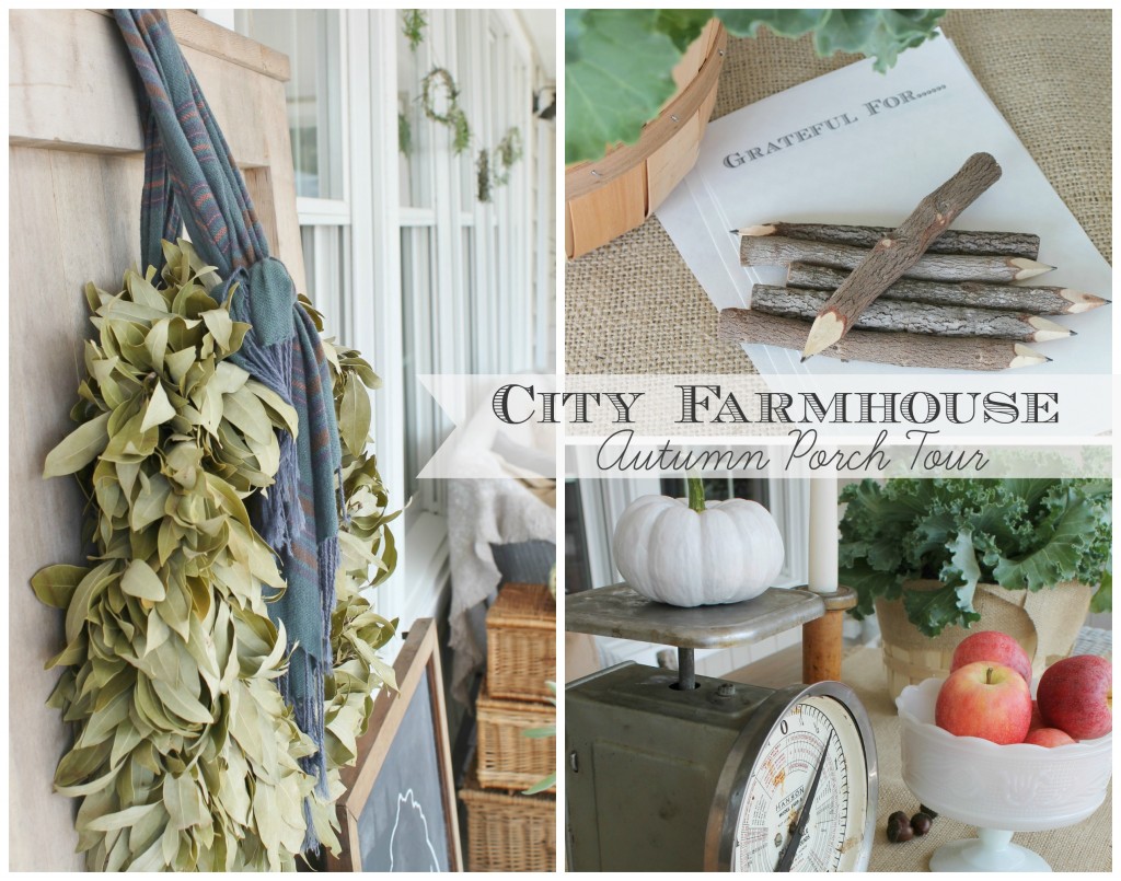 Fall Porch City Farmhouse Feature