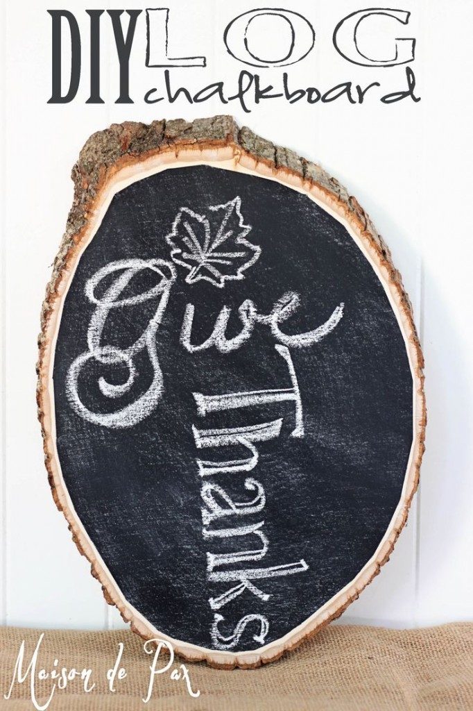 Chalkboard Log