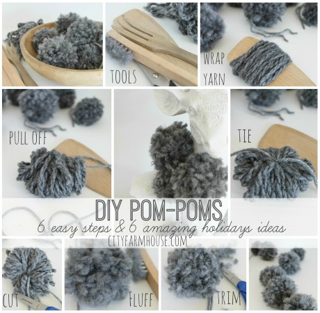 DIY Pom-Poms- 6 Easy Steps & 6 Fun Holiday Ideas