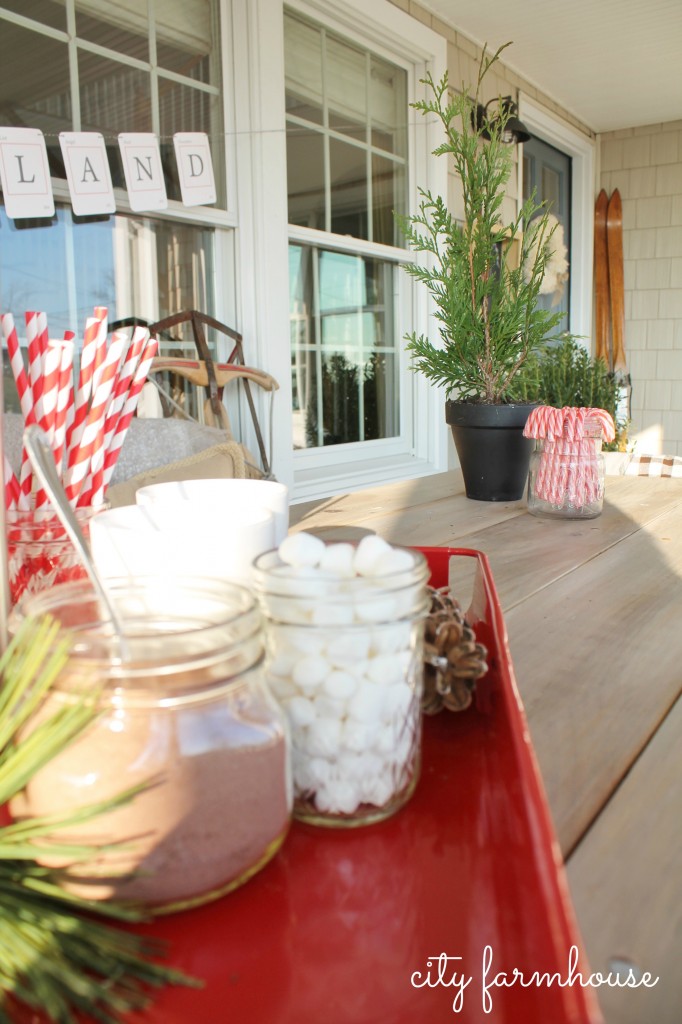 City Farmhouse Front POrch Holiday Housewalk 2013-Rustic Glam