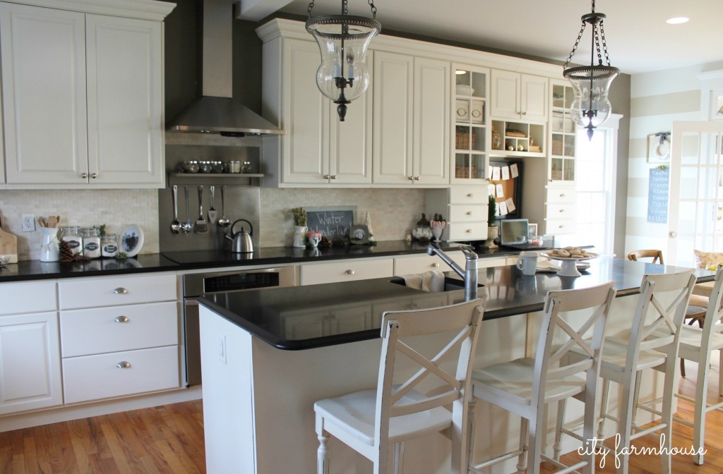 City Farmhouse Holiday Kitchen