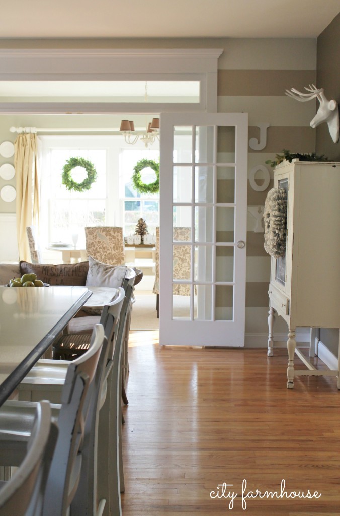 City Farmhouse Holiday Kitchen 2013