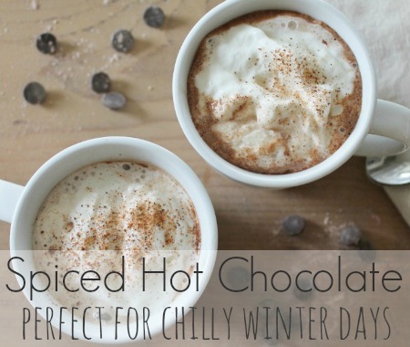 Spiced Dark Hot Chocolate{Perfect for Chilly Winter Days}