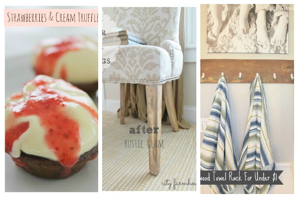 The Inspiration Exchange Linky Party 32- Valentines Day Desserts, Easy Fix for Tjose Dark Chair Legs & Reclaimed Wood Towel Rack for Under A Buck-City Farmhouse