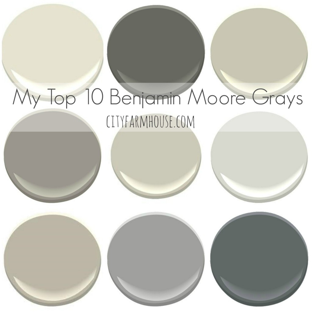 Top 10 Favorite Benjamin Moore Grays-City Farmhouse