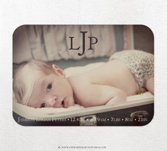 Photo Birth Announcement  Personalized DIY by stewartdesignstudios, $22.00