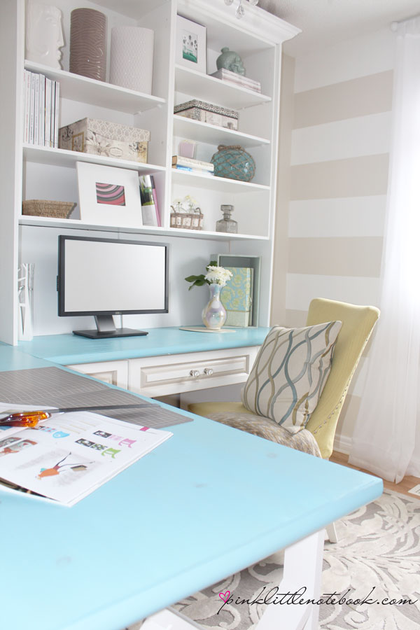 Pink Little Notebook Home Office REveal