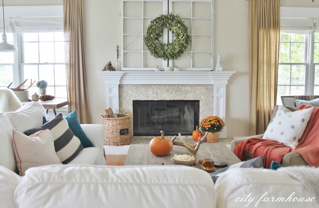 Rustic Fall Family Room