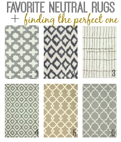 Favorite Neutral Rugs + Finding the perfect one {City Farmhouse}