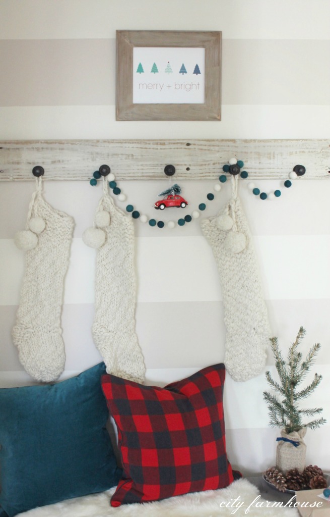 Merry + Bright Free Christmas Printable City Farmhouse