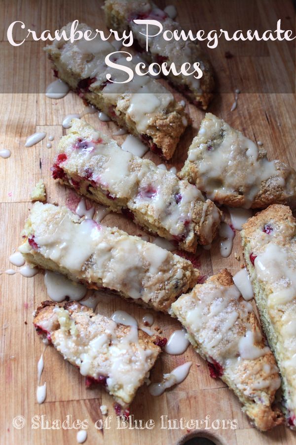 Shades Of Blue-Cranberry Pomagranate Scones