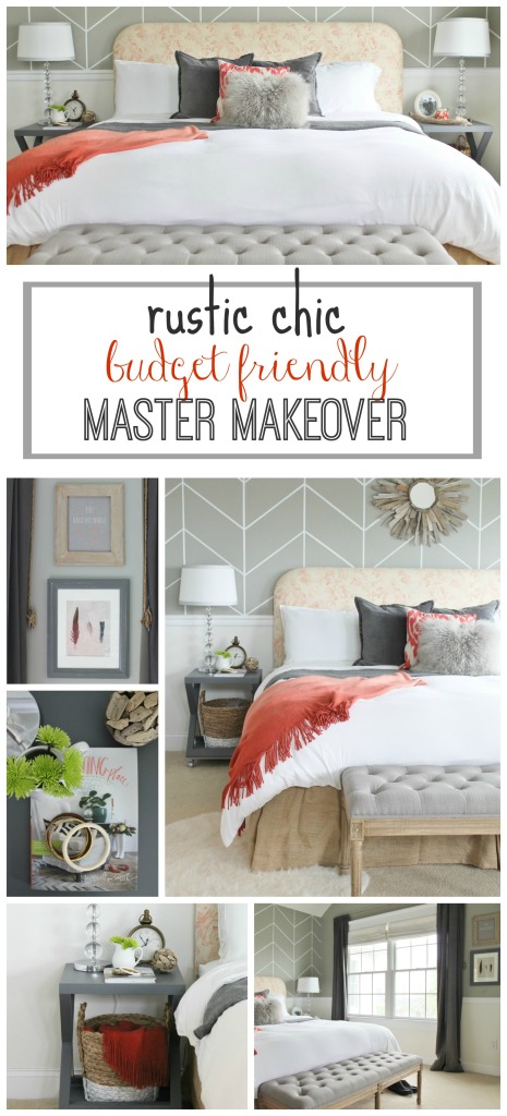 Rustic Chic Budget Friendly Master Makeover