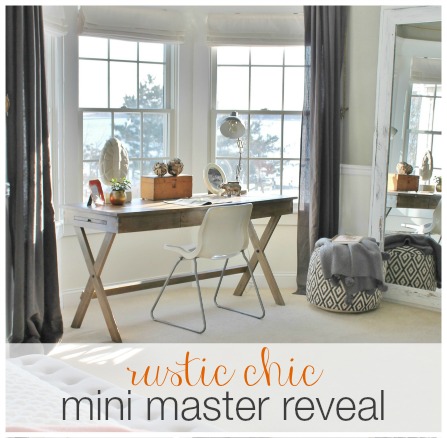 Rustic Chic Mini Master Reveal-My Desk Area