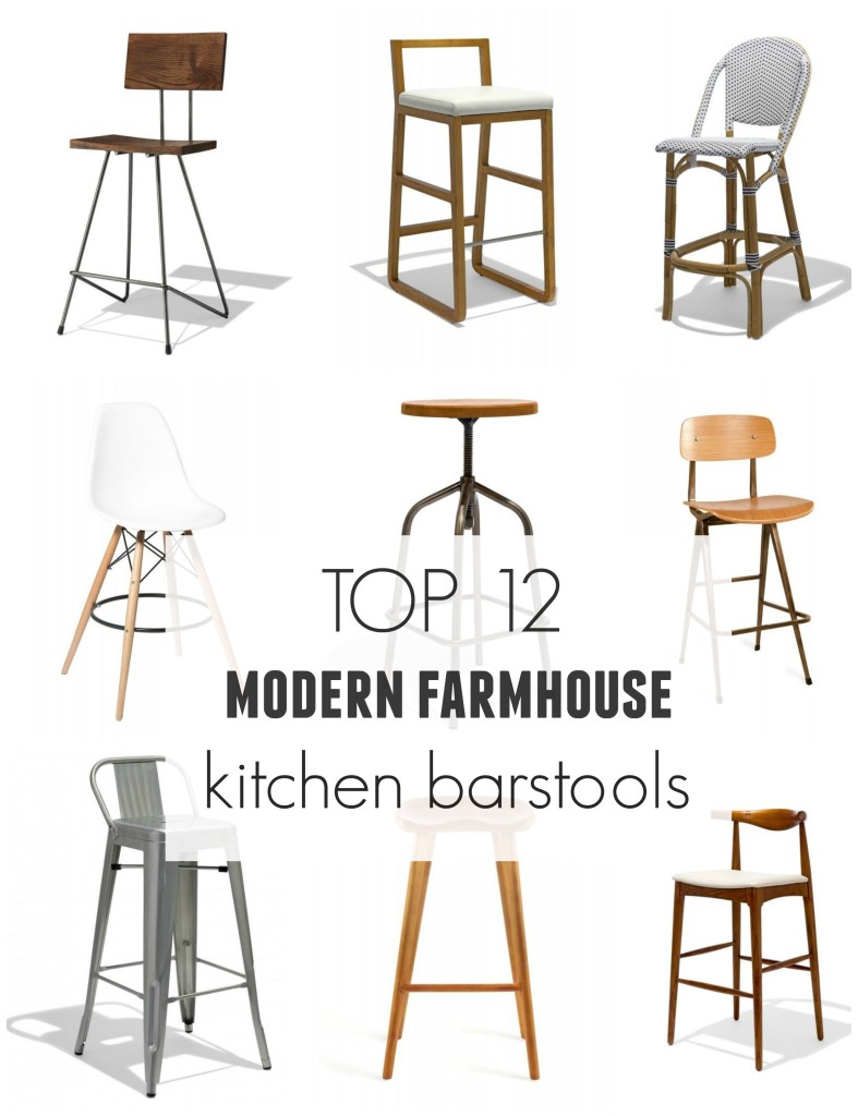 Top 12 Modern Farmhouse Kitchen Barstools from Industry West