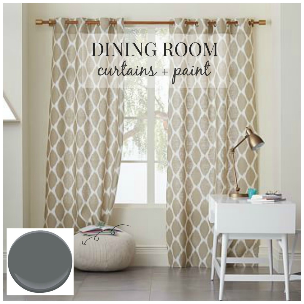 Dining Room Curtains + Paint