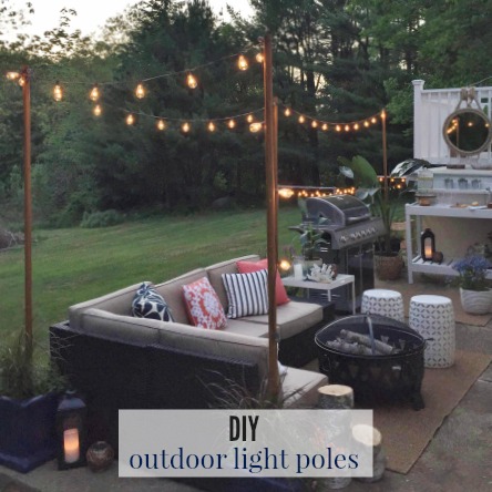 DIY Outdoor Light Poles City Farmhouse by Jennifer O Brien