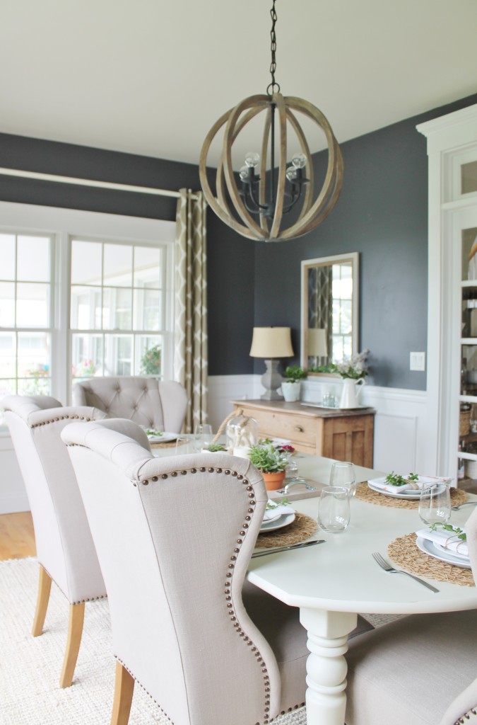 Summer Tour & Dining Room Reveal-Navy & Gray