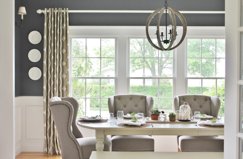 Summer Tour & Dining Room Reveal-Navy Walls