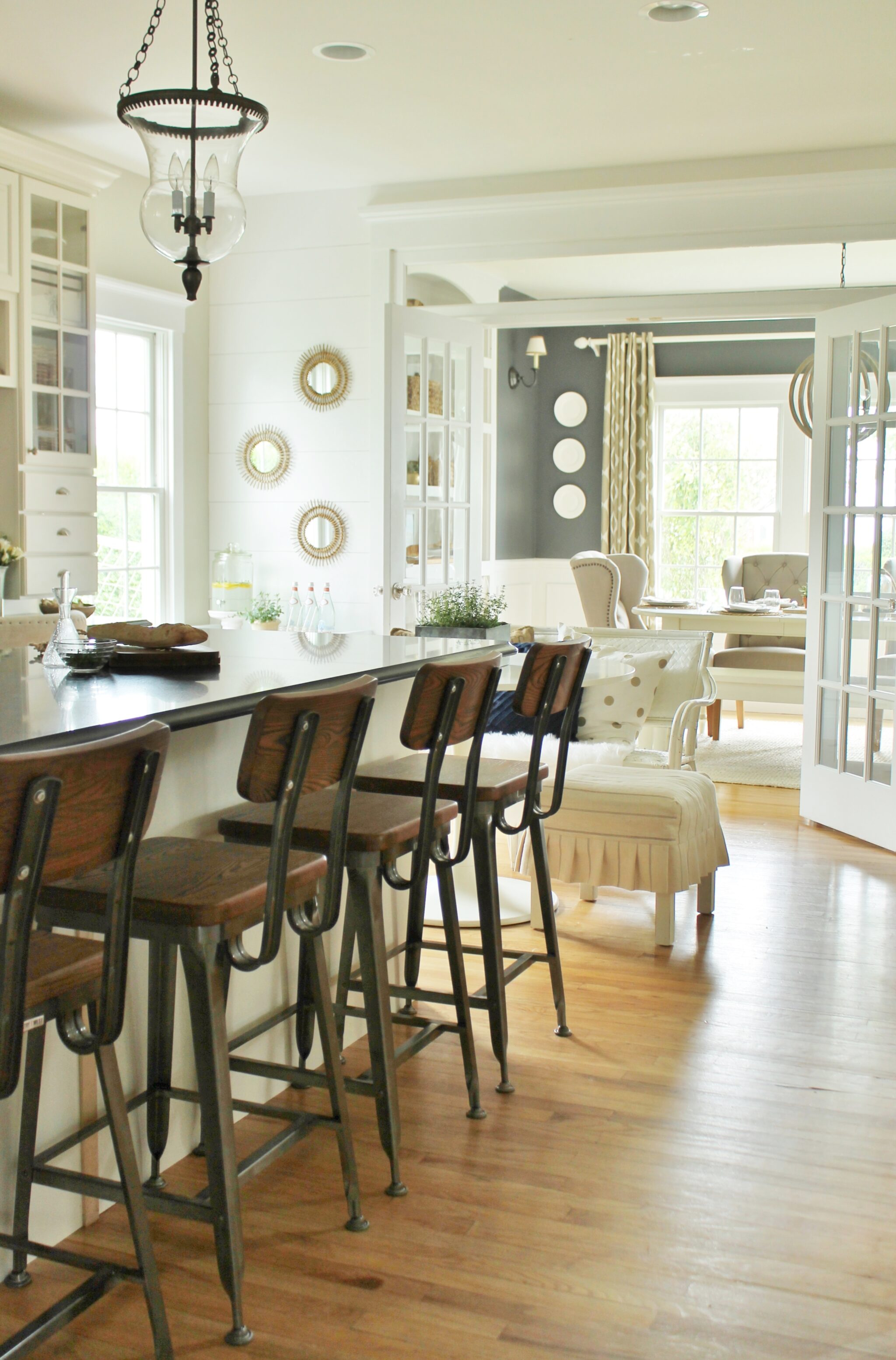 Modern Farmhouse Barstools White Kitchen