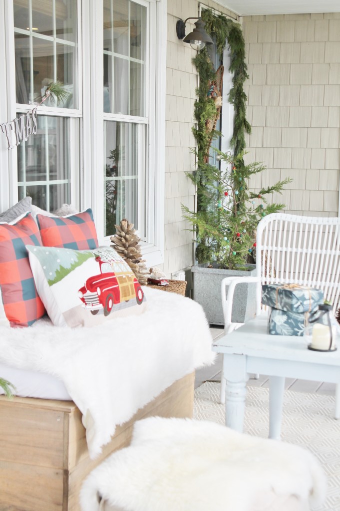 Cozy Christmas Front Porch
