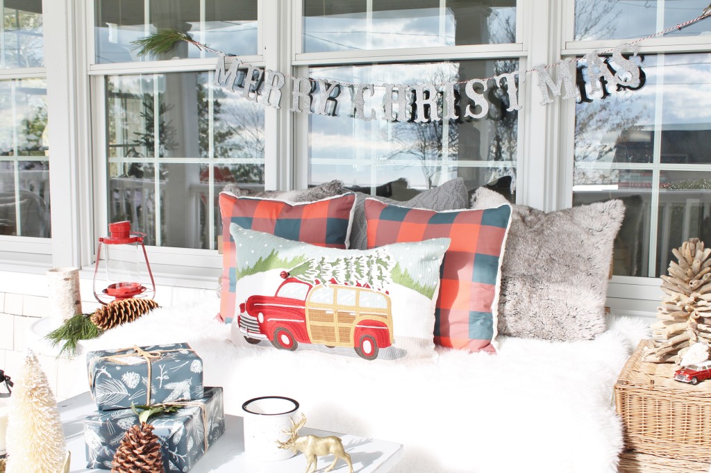 Holiday DIY Sofa With Faux Fur