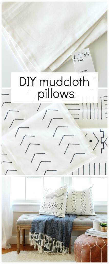 DIY Mudcloth Pillows