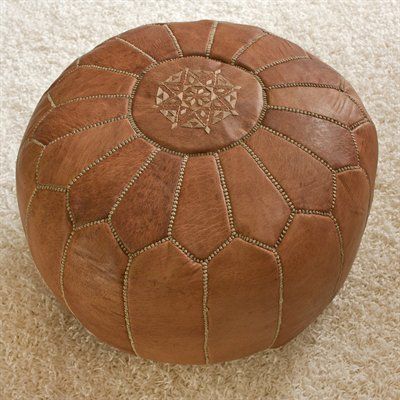 Leather Morracan Pouf ATG