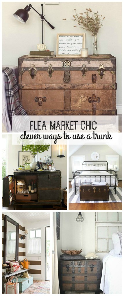 Flea Market Chic-Clever Ways To Use A Trunk