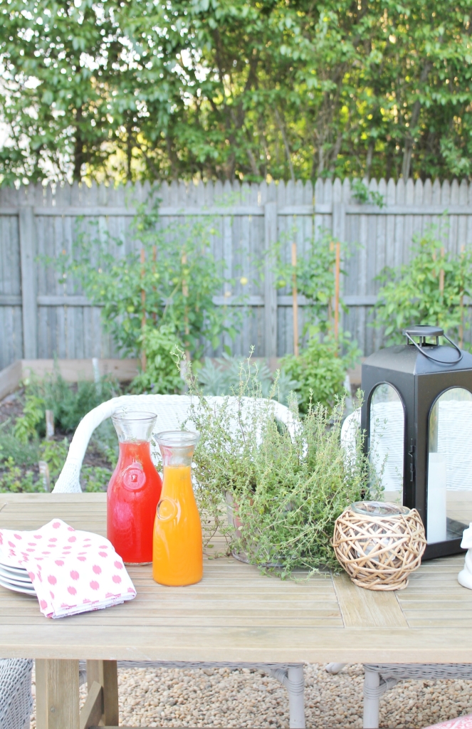 Backyard Oasis-Small Backyard Hamptons Inspired Reveal, Outdoor Driftwood Table