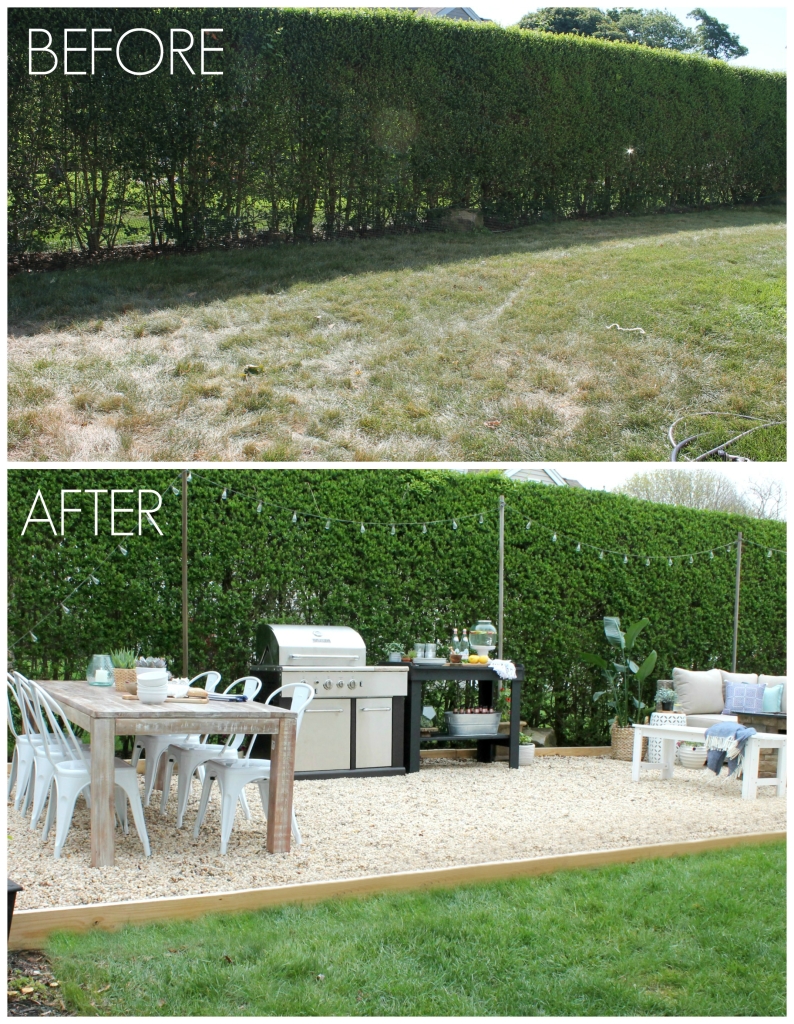 Backyard Patio Before & After