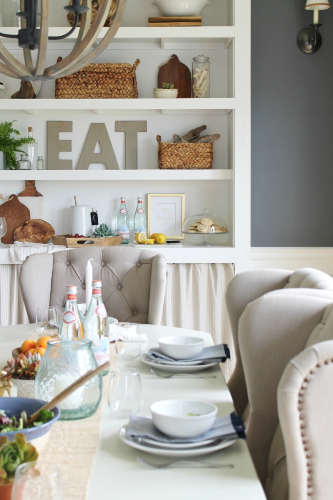 Summer Tour-Dining Room-Bookcase Ideas for Summer 2