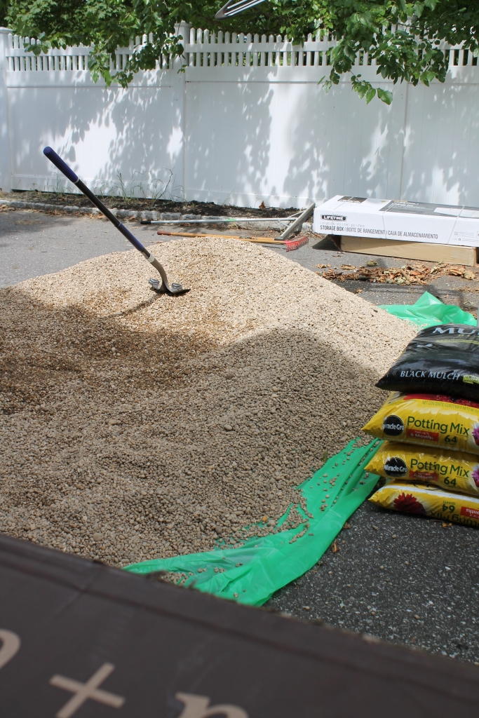 Pea Gravel for Patio-How Much we needed