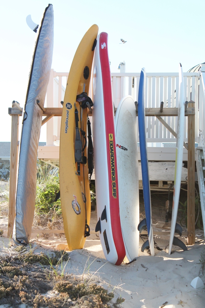 Beach Club-Surf Boards at Dusk