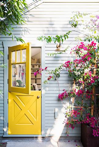 Bright Yellow Door - My Domino