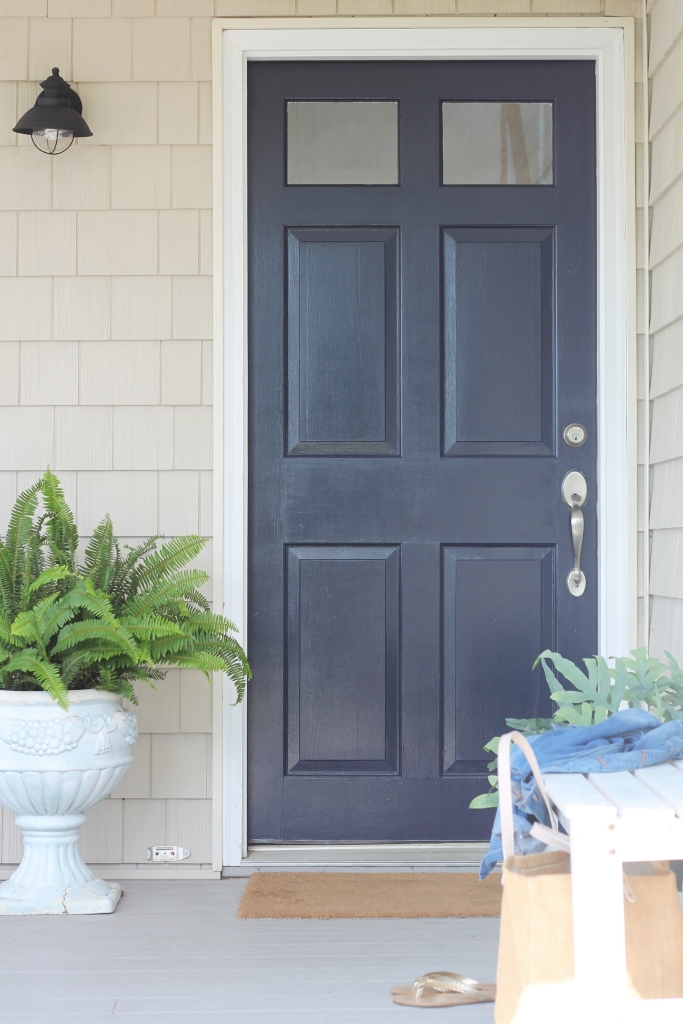 New Front Door Color-Sherwin Williams Anchors Aweigh