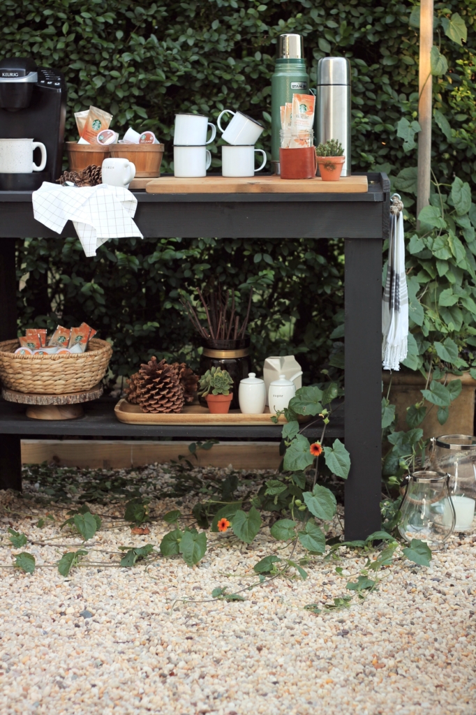 Create an Outdoor Coffee Bar