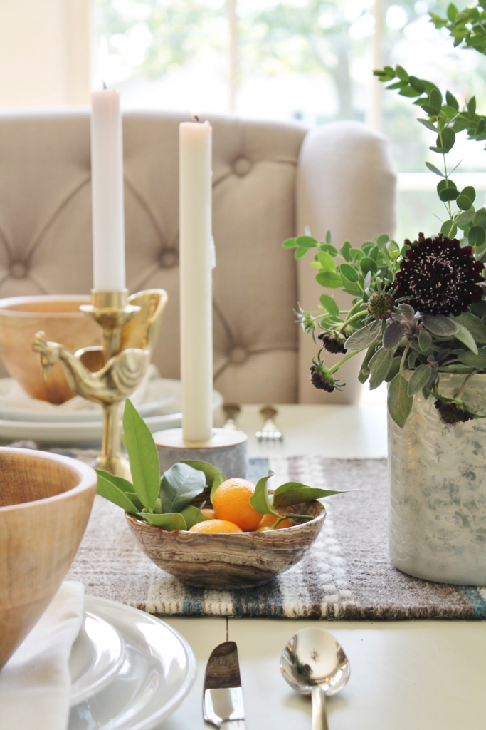 DIY Table Runner With West Elm Carpet Squares