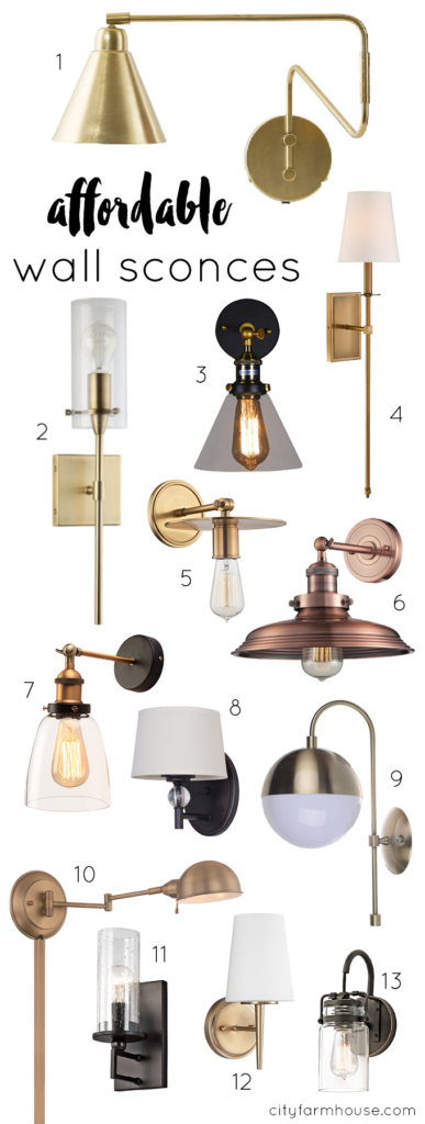 (NEW) Affordable Wall Sconces - City Farmhouse