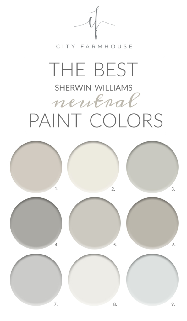 The Best SherwinWilliams Neutral Paint Colors