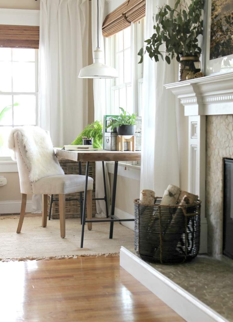 Easy DIY Woven Pendant Light From A Target Basket