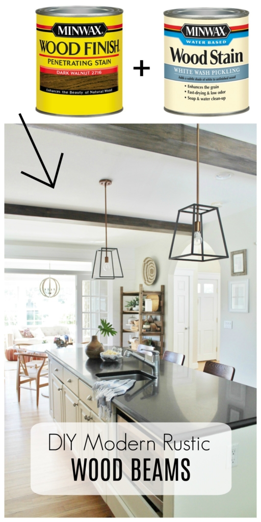 Diy Modern Rustic Wood Beams In The Kitchen City Farmhouse